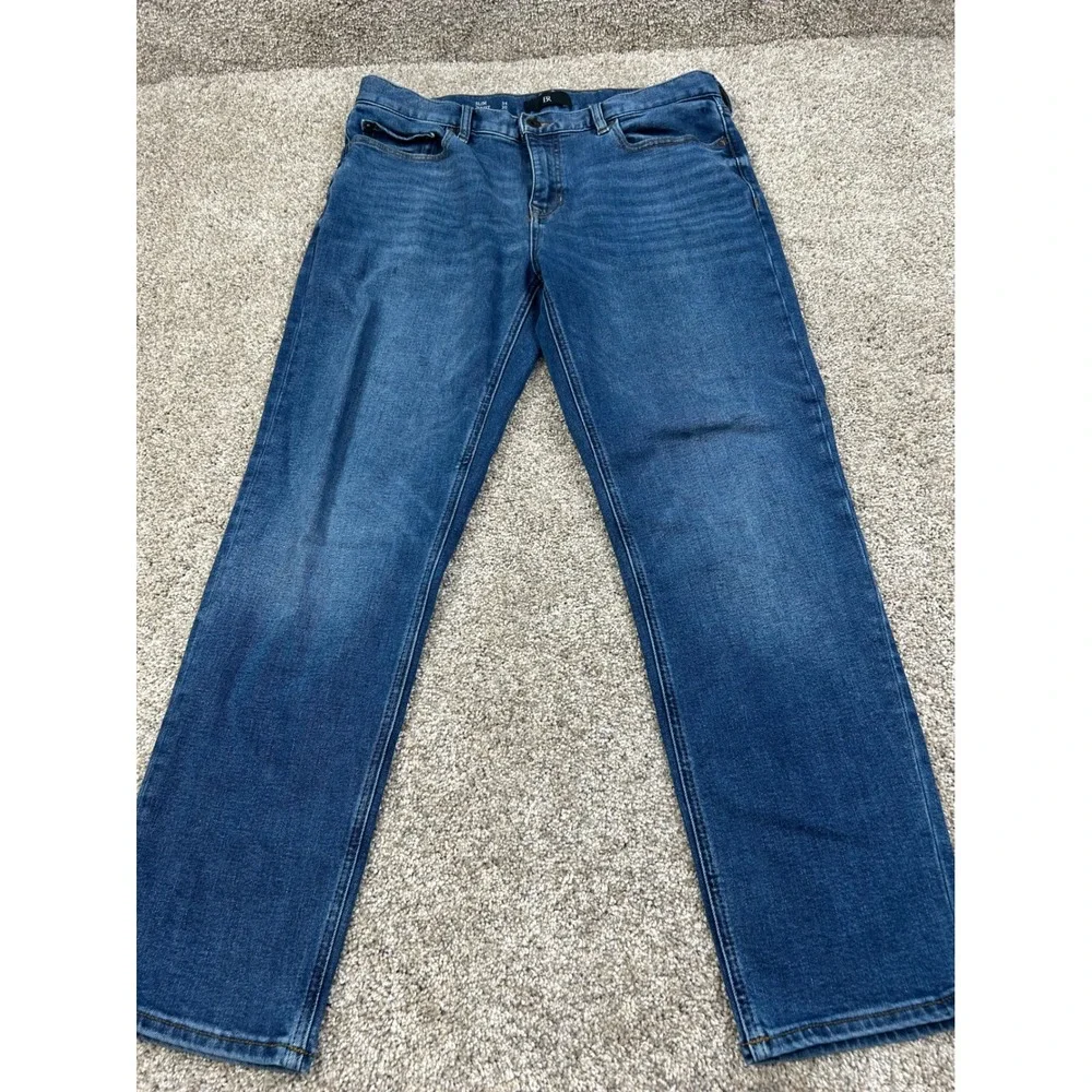 Banana Republic Traveler Denim Slim Fit Jeans Mens 34x30 Stretch Washwell #0523